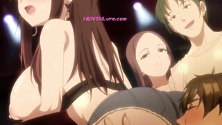 Group sex with busty MILF public creampie and tits out (ENG Dubbed) (Exclusive)
