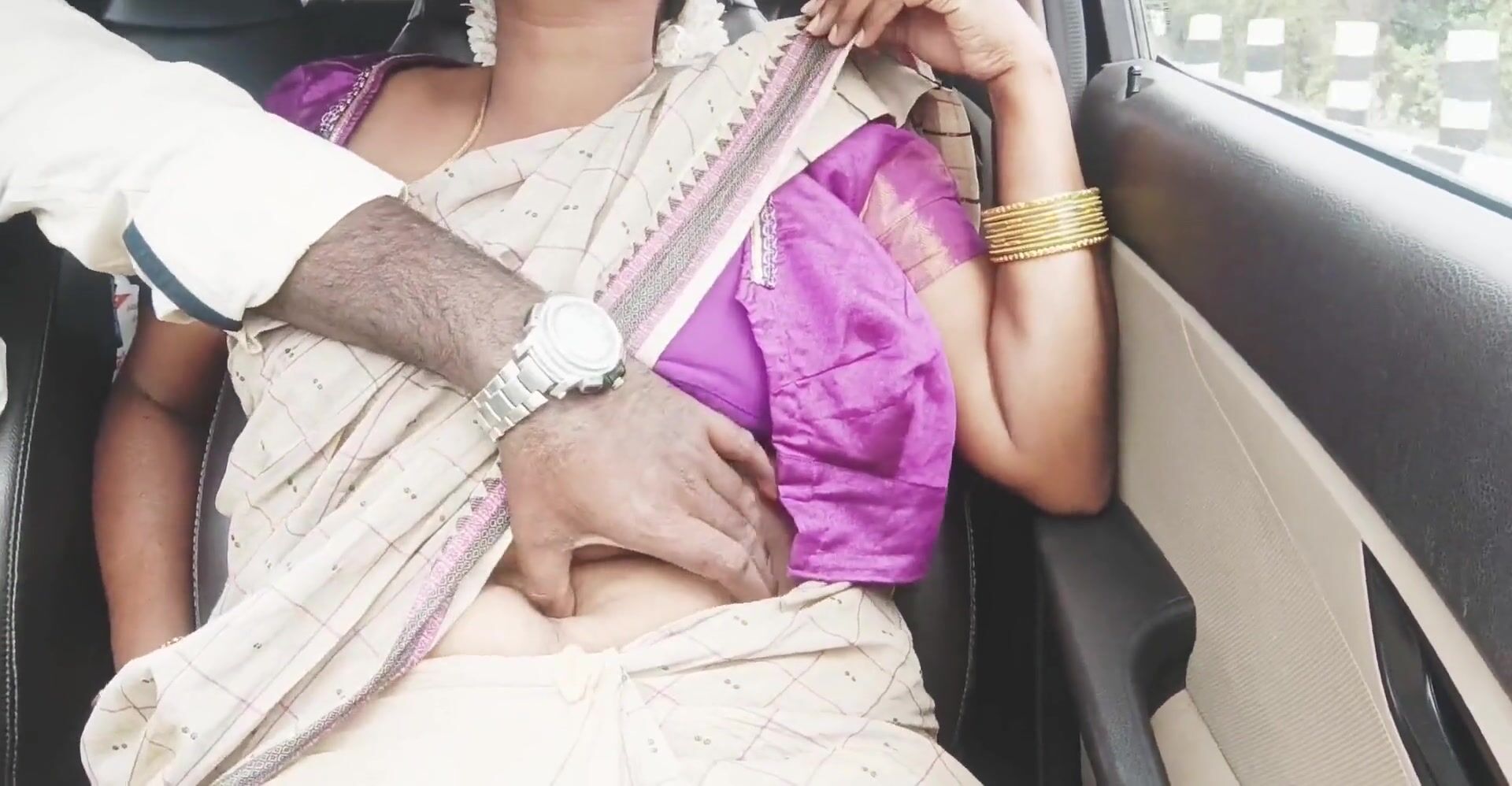 Telugu aunty stepson in law car sex part – 2